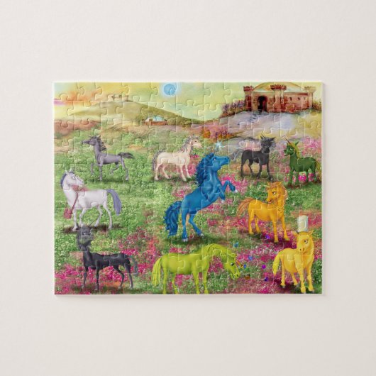 Metal Horn Unicorn Puzzle (Horizontal)