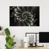 Metal Julia Fraktal Poster (Heimbüro)