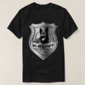 Metal K9 Unit Badge German Shepherd T-Shirt (Design vorne)