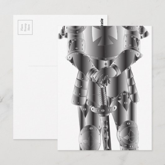 Metal Knight Postkarte (Vorne/Hinten)