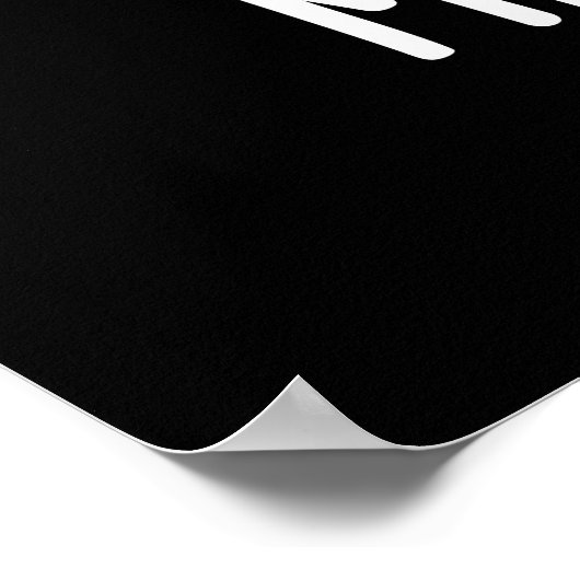 Metal-lick Funny Chemistry Metal Pun Dark BG Poster (Ecke)