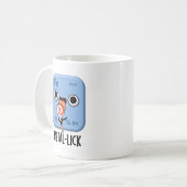Metal-lick Funny Chemistry Metal Pun Kaffeetasse (Vorderseite Links)