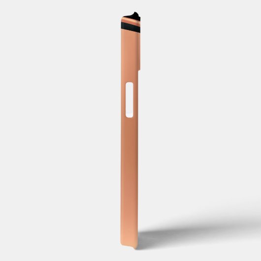 Metal Look 3-D Rose Gold Wave Name Case-Mate iPhone Hülle (Rückseite / Rechts)