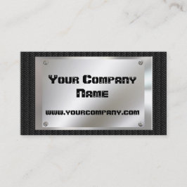 Metal Look  Black Carbon Fiber Business Cards Visitenkarte