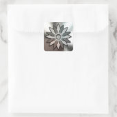 Metal Look Daisy Blume Stickers (Tasche)