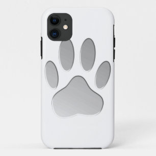 Metal-Look Dog Paw Print Case-Mate iPhone Hülle