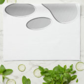 Metal-Look Dog Paw Print Handtuch (Gefaltet)