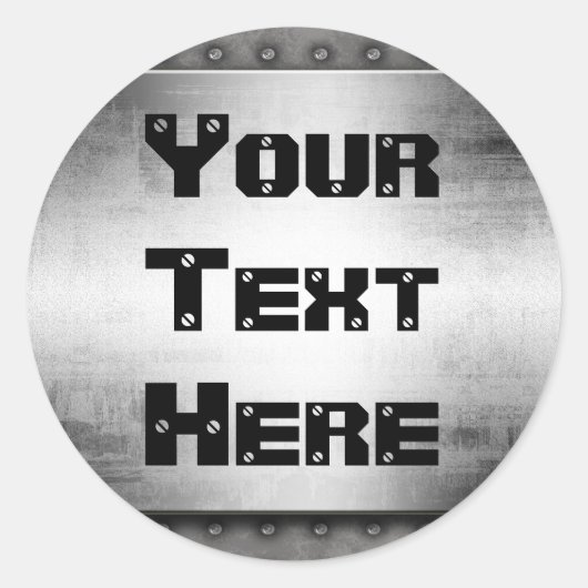 Metal Look Grunge Stickers (Vorderseite)