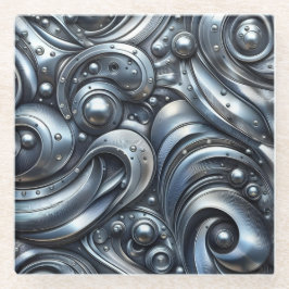 metal look, industrial style glasuntersetzer