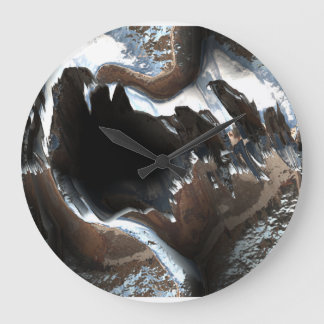 Metal Love Damaged 1 Große Wanduhr