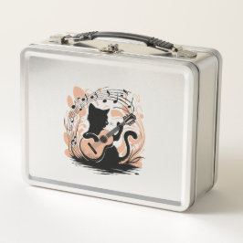 Metal Lunch Box - Black Cat