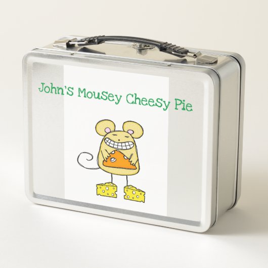 Metal Lunch Box Mousey Cheesy Pie Pizza (Rückseite)