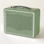 Metal Lunchbox (Rückseite)