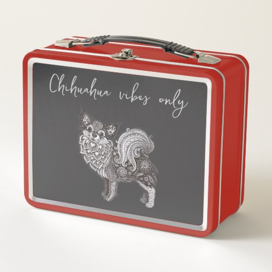 Metal Lunchbox Chihuahua Vibes (Vorderseite)
