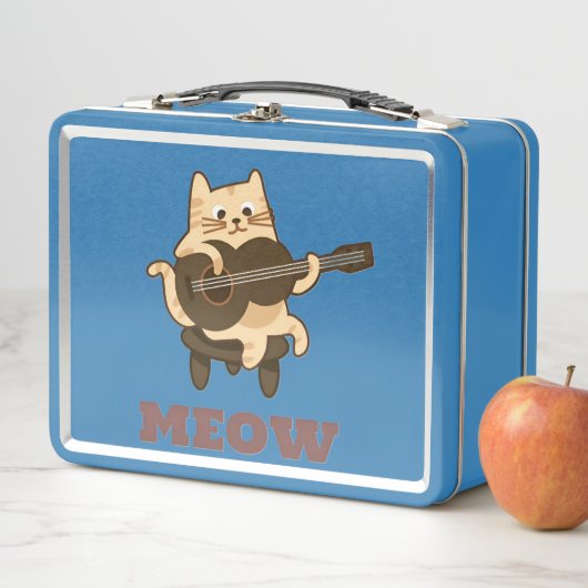 Metal Lunchbox Funny Meow Kitty Lover (Beispiel)
