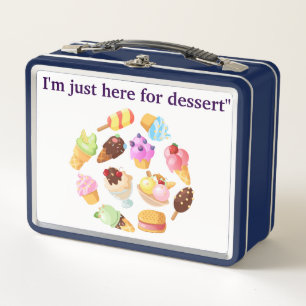 Metal Lunchbox-"Funny Snack Lover Kids Lunch Box