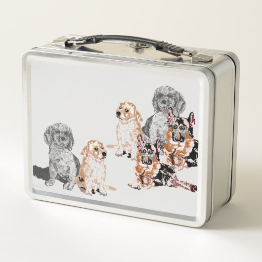 Metal Lunchbox Lieblingshunde (Rückseite)