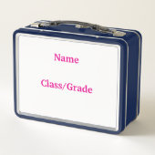 Metal Lunchbox-"Mein bester Freund ist AI Metal Lu Metall Brotdose (Rückseite)