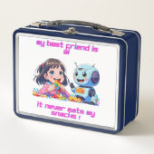 Metal Lunchbox-"Mein bester Freund ist AI Metal Lu Metall Brotdose (Vorderseite)