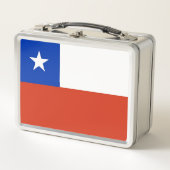 Metal-Lunchbox mit Chile-Flagge Metall Lunch Box (Vorderseite)