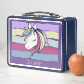 Metal Lunchbox mit niedlicher Einhornabbildungen (Beispiel)
