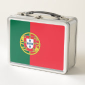 Metal-Lunchbox mit portugiesischer Flagge Metall Lunch Box (Vorderseite)