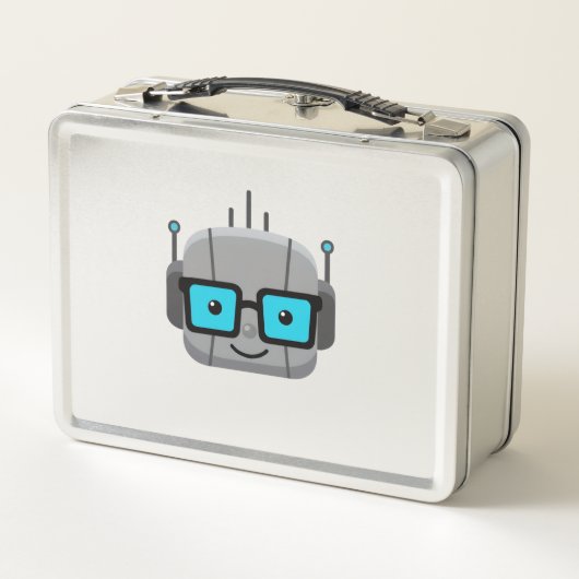 Metal Lunchbox: Pack Your Tech with 844-AI-NERDS Metall Brotdose (Rückseite)