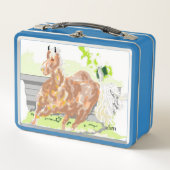 Metal Lunchbox : Pferd auf dem Laufenden (Vorderseite)
