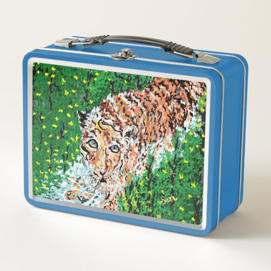 Metal Lunchbox : Tiger on Prowl (Vorderseite)