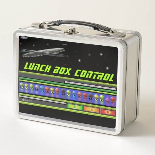 Metal Lunchbox U.F.O SPACE THEMA von eliteArtKT (Vorderseite)