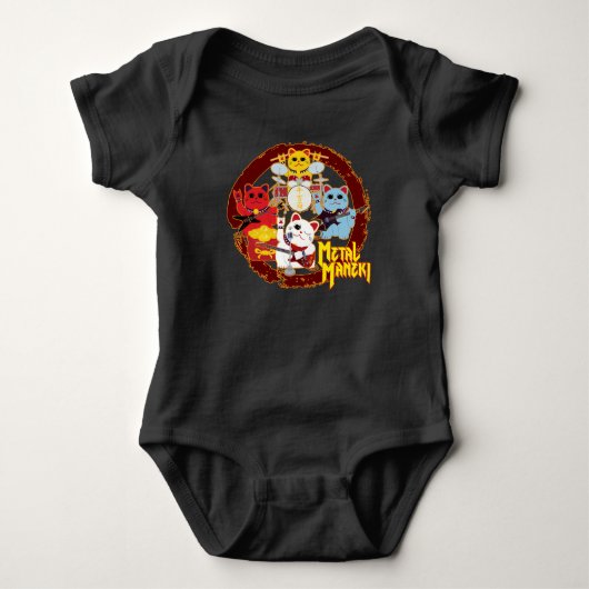 Metal Maneki Baby Strampler (Vorderseite)