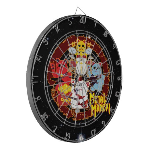 Metal Maneki Dartscheibe (Vorderseite Links)