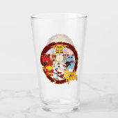 Metal Maneki Glas (Vorderseite)