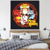 Metal Maneki Leinwanddruck (Insitu (Schlafzimmer))