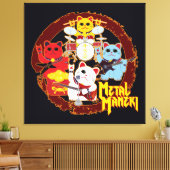 Metal Maneki Leinwanddruck (Insitu (Wohnzimmer))