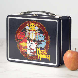 Metal Maneki Metall Brotdose