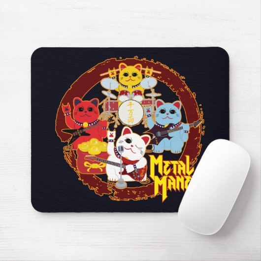Metal Maneki Mousepad (Mit Mouse)