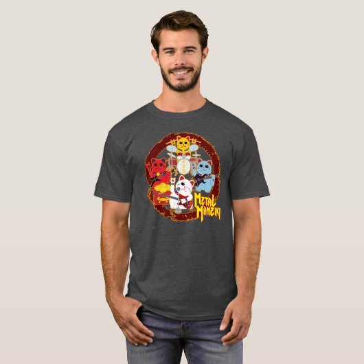 Metal Maneki T-Shirt (Vorne ganz)