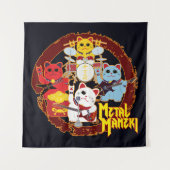 Metal Maneki Wandteppich (Vorderseite)