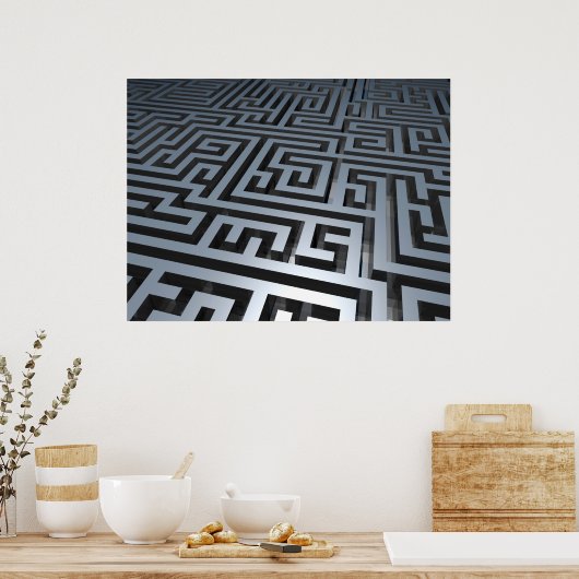 Metal Maze Poster (Küche)