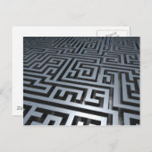 Metal Maze Postkarte (Vorne/Hinten)