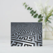 Metal Maze Postkarte (Stehend Vorderseite)
