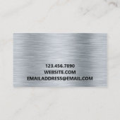 METAL MODERN BERUFLICH VISITENKARTE (Rückseite)