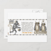 Metal Monkey zodiac geboren Gemini 1980 Postkarte (Vorne/Hinten)