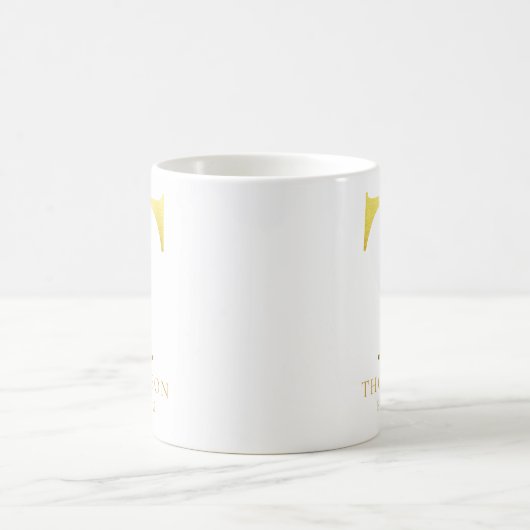 Metal-Monogram T Kaffeetasse (Mittel)
