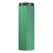 Metal-Monogramm-Grün glänzend Thermosbecher (Rückseite)