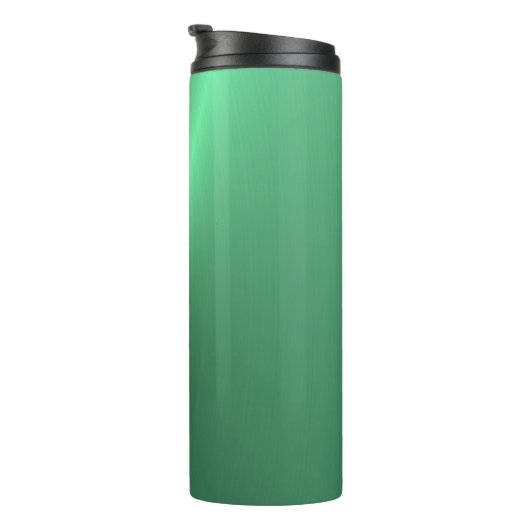 Metal-Monogramm-Grün glänzend Thermosbecher (Nach rechts gedreht)