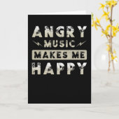 Metal Music Angry Music Karte (Gelbe Blume)