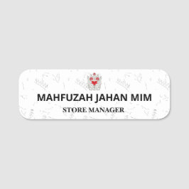 Metal-Namensschilder. Lasergravur. Der gleiche Tag Namensschild