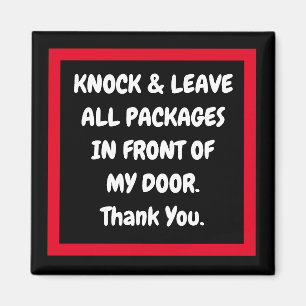 METAL NOTES AMAZON, FEDEX, USPS, VERLASS PKGS MAGNET